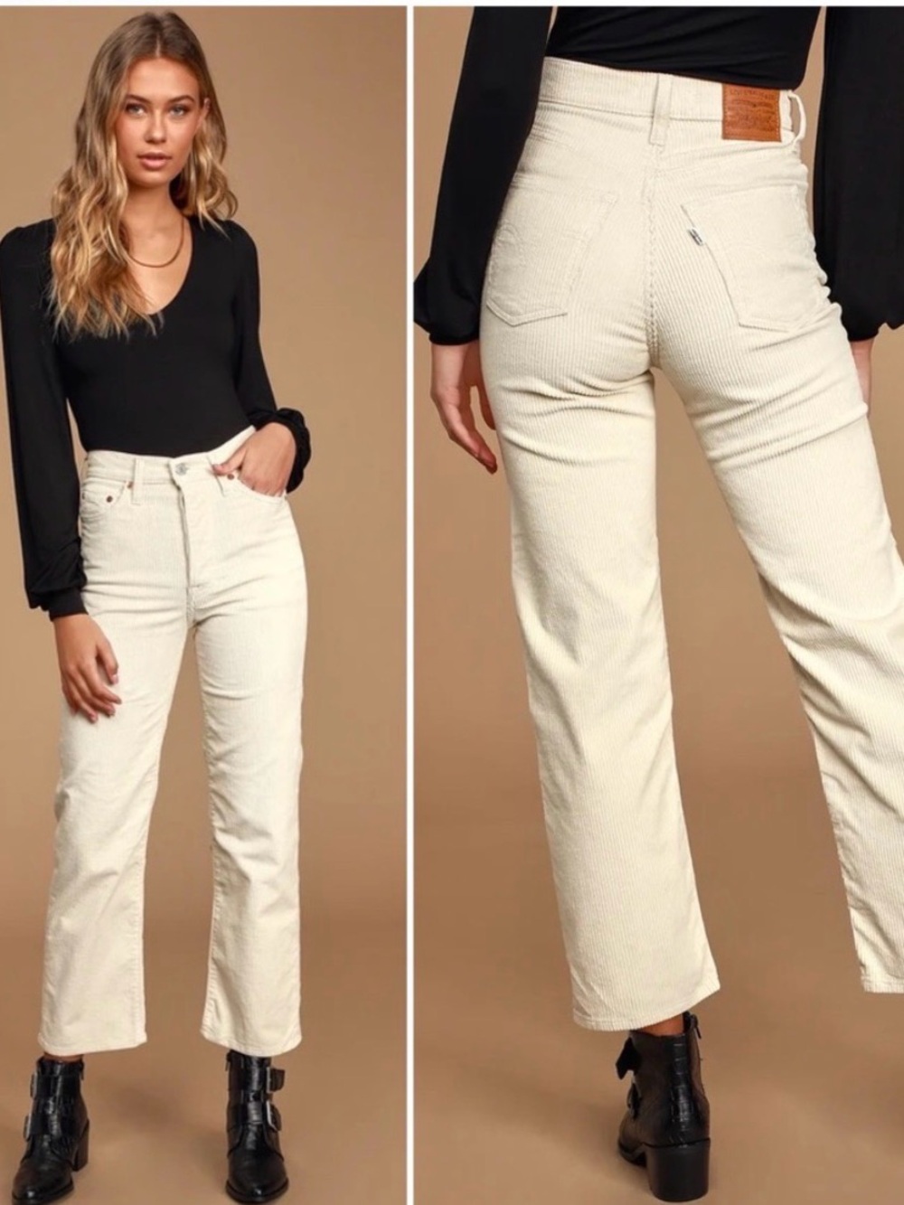 Levi’s Ribcage Straight Corduroy Pants – Size 29